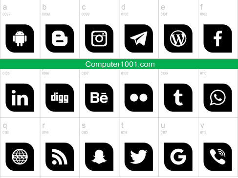 Icons Social Media 1 Icons Social Media 1