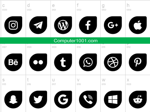 Icons Social Media 12 Icons Social Media 12