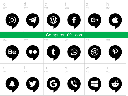 Icons Social Media 14 Icons Social Media 12