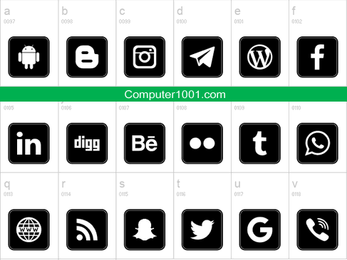 Icons Social Media 7 Icons Social Media 7