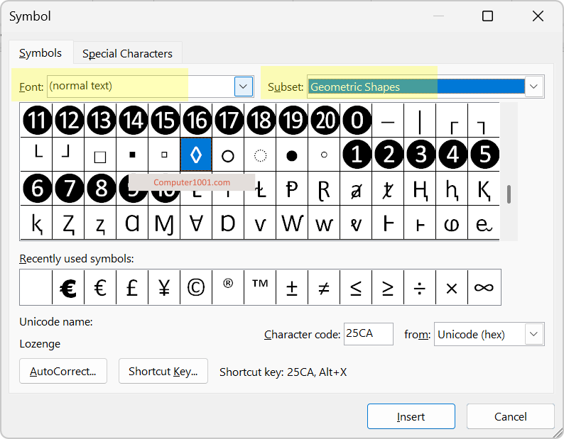 Insert Symbol Segitiga Cara Membuat Simbol Segitiga dengan Insert Symbol
