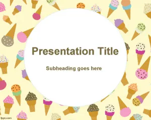 Template PPT Es Krim Italian