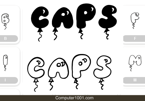 Font JI Balloon Caps