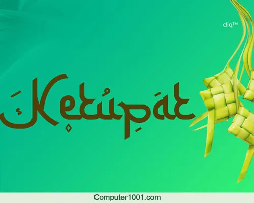 Ketupat Font Font seperti Huruf Arab - Ketupat Font