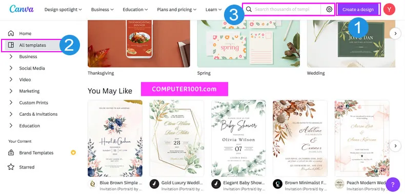 Layar Home Beranda Canva Layar Home Beranda Canva