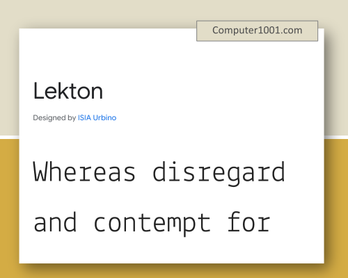 Cutive Font Mesin Ketik Canva Google