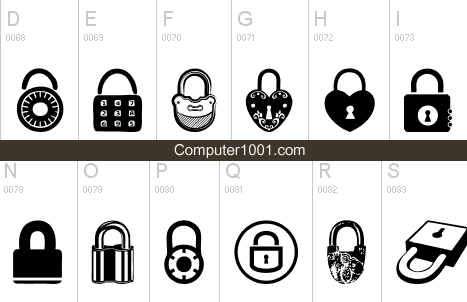 Lock - Font Gembok