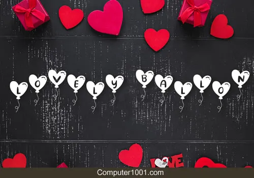 Lovely Ballon Font