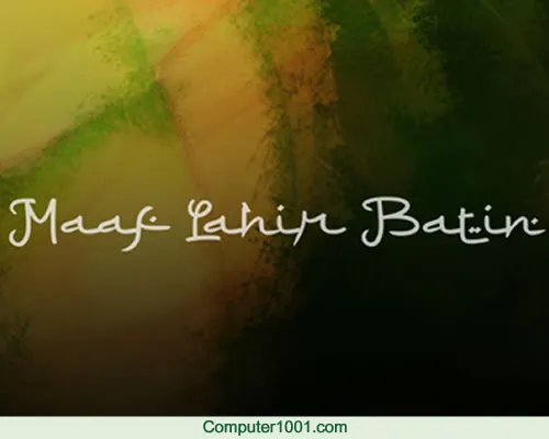 Maaf Lahir Batin Font Maaf Lahir Batin Font