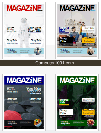Template Cover Majalah - Magazine Covers