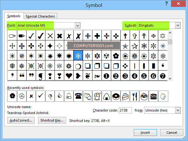 Cara Membuat Emoji Bunga dengan Insert Symbol Cara Membuat Emoji Bunga dengan Insert Symbol