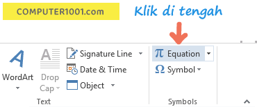 Membuat Simbol Sudut dengan Insert Equation Cara Membuat Simbol Sudut dengan Insert Equation
