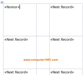 Cara Membuat Mail Merge Label Diurutkan Memkolom – Computer 1001