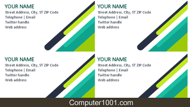 Modern Capsules Business Cards Modern Capsules Business Cards