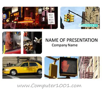 New York Streets PowerPoint Template