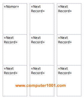 Mengisi data semua label mail merge dengan pdate Labels Mengisi data semua label mail merge dengan pdate Labels