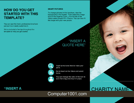 Nonprofit Brochure Template Brosur Word Nonprofit Brochure