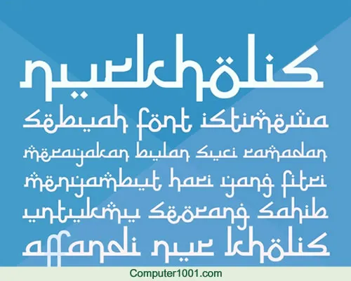 Nurkholis Font Nurkholis Font Kufi