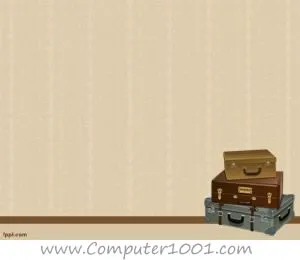 Old Suitcases PowerPoint Template