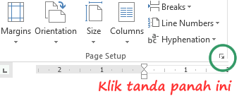 Klik tanda panah di ujung kanan Klik tanda panah di ujung kanan