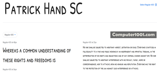 Patrick Hand SC Download Font Huruf Besar Patrick Hand SC