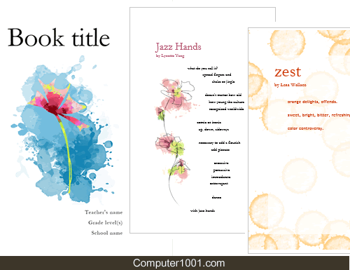 Poetry Booklet Template Booklet Word Puisi