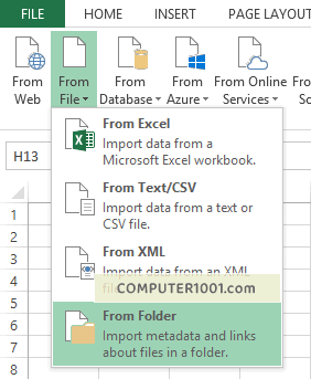 Pilih From Folder Pilih From Folder