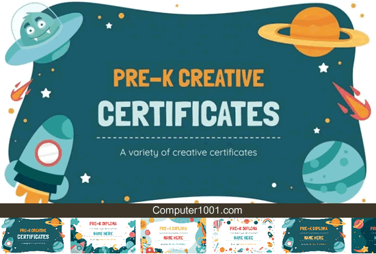 Pre-K Creative Certificates Download Template Sertikat Pre-K Creative Certificates
