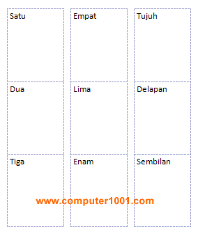 Preview Results - tampilan mail merge label yang diurut memkolom Preview Results - tampilan mail merge label yang diurut memkolom
