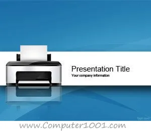 Printer PowerPoint Template Printer PowerPoint Template
