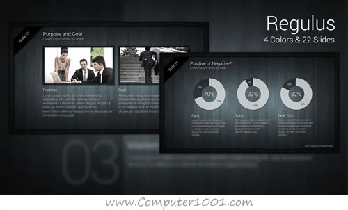 Free PPT Regulus template PowerPoint
