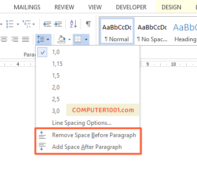 Cara Mengecilkan Baris Tabel di Word dengan Hilangkan Spasi Paragraf