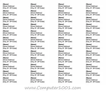 35 Template Label Alamat Microsoft Word – Computer 1001