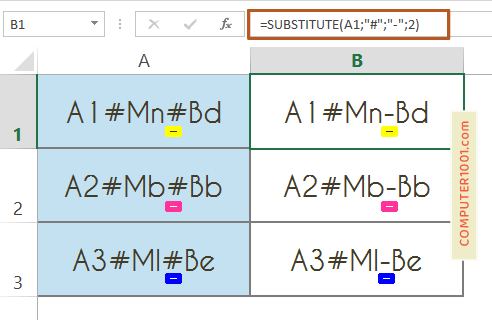 Rumus Excel Mengganti Karakter di Posisi Tertentu Rumus Excel Mengganti Karakter di Posisi Tertentu