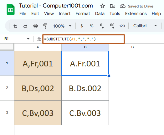 Rumus Google Sheets Merubah Koma Menjadi Titik Rumus Google Sheets Merubah Koma Menjadi Titik
