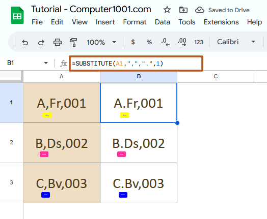 Rumus Google Sheets Merubah Koma Pertama Menjadi Titik Rumus Google Sheets Merubah Koma Pertama Menjadi Titik