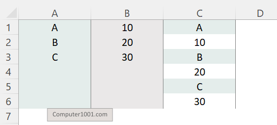 Rumus Menggabungkan 2 Kolom di Excel Cara Menggabungkan 2 Kolom di Excel Secara Selang Seling