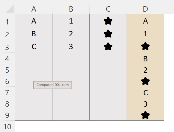 Rumus Menggabungkan 3 Kolom di Excel yang Ada Header Cara Menggabungkan 3 Kolom di Excel Secara Selang Seling