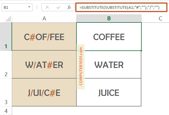 Rumus Menghapus 2 Karakter di Excel Sekaligus