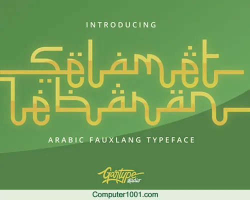 Selamet Lebaran Font Selamet Lebaran Font