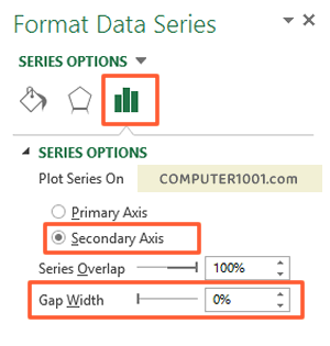 Atur Nilai Gap Width menjadi 0%