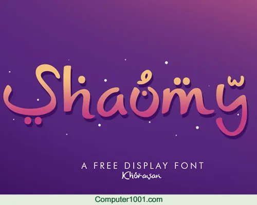 Shaumy Font Shaumy Font Arab Latin