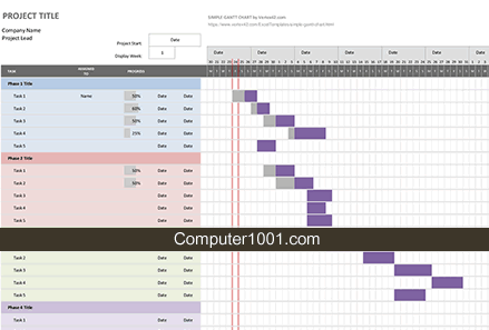 Simple Gantt Chart Simple Gantt Chart