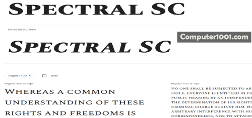 Spectral SC Download Font Huruf Besar Spectral SC