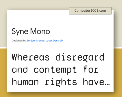 Cutive Font Mesin Ketik Canva Google