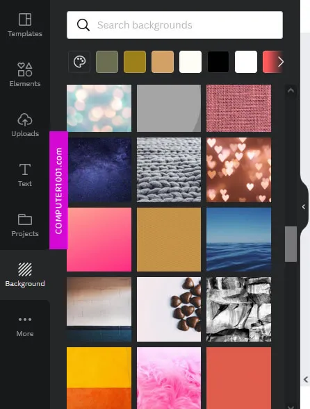 Tab Backgrounds Latar Blkg Tab Backgrounds Latar Blkg Panel Editor Canva