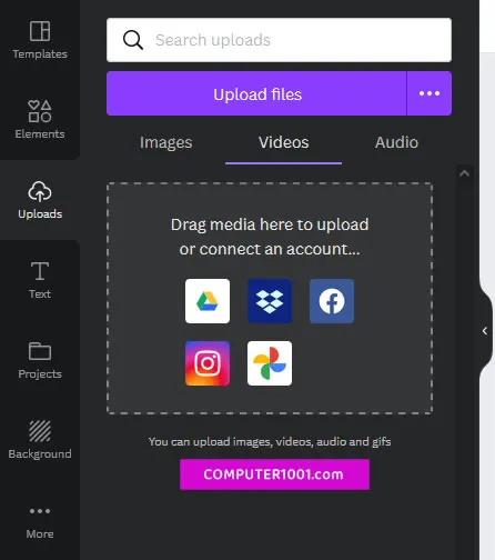 Tab Uploads Unggahan Tab Uploads Unggahan Panel Editor Canva