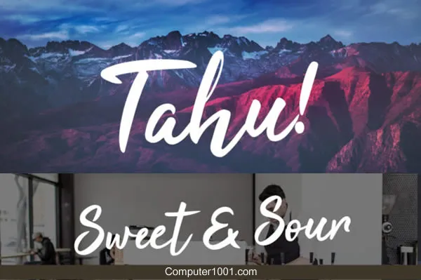 Font Tulisan Tangan Tahu!