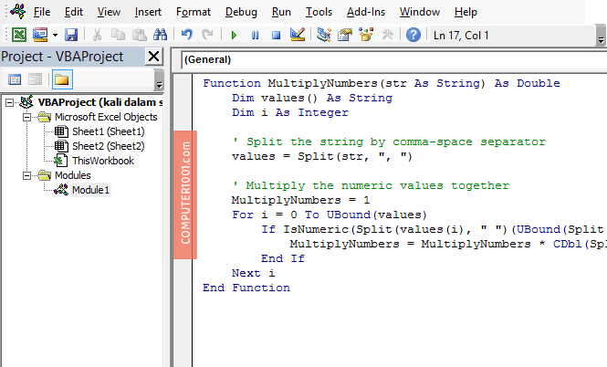 Kode Macro VBA Excel Perkalian Angka Dalam Teks (1) Kode Macro VBA Excel Perkalian Angka Dalam Teks (1)