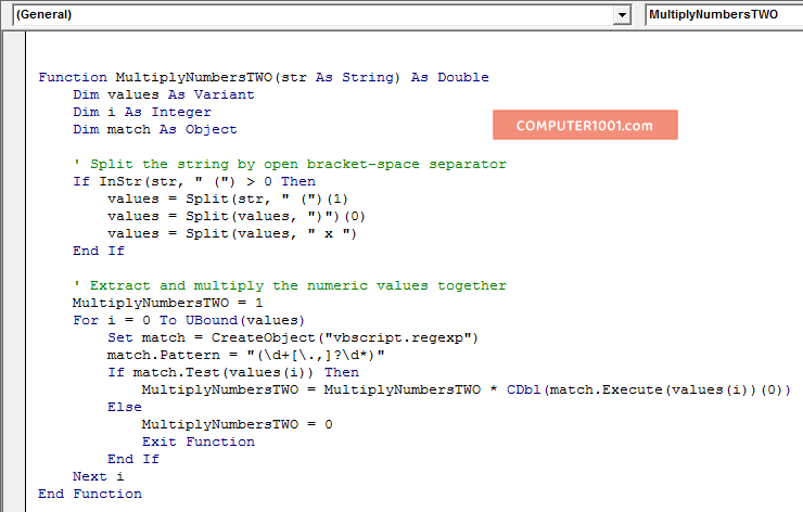 Kode Macro VBA Excel Perkalian Angka Dalam Teks (2) Kode Macro VBA Excel Perkalian Angka Dalam Teks (2)